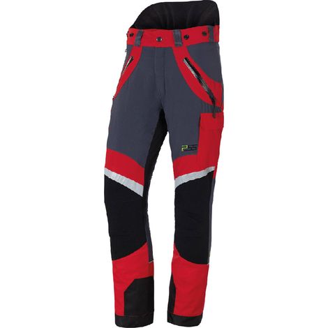 Pantalon anti-coupure PSS X-treme Light Rouge/Noir Taille 98 Mince et grand