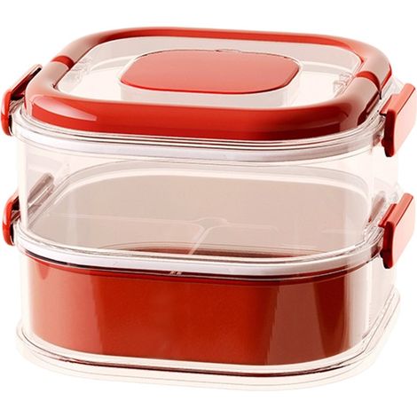 Boite A Epices Etanche - Boite De Rangement Empilable Pour Epices Et Condiments - Transparente Avec Couvercle Et Poignee - Pour Cuisine Camping Et Voyage - 1 Unite (1/5)