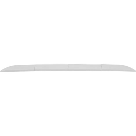 4 Pièces Seuil de Porte Universel en Caoutchouc pour Fauteuil Roulant, Protection de Marche et Porte, Montage Facile, Blanc