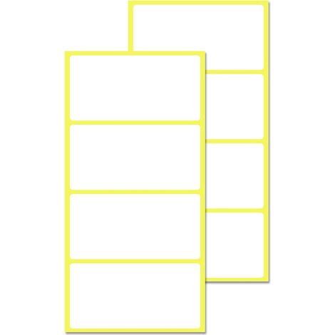 Étiquette Autocollante - 100 Pièces - Papier Blanc Mat - 80 x 40 mm - Pour Écriture Manuelle - Bureautique Et Logistique (1/5)