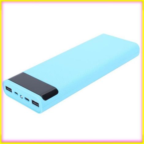 keenso DIY Power Bank Boîte de rangement de batterie 8 x 18650 légère, accessoire de prise de batterie telephonie piece Bleu (1/5)