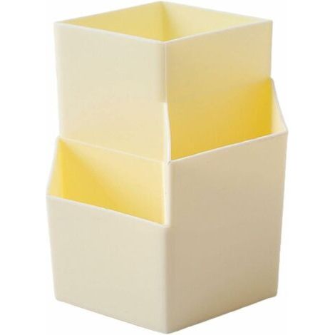 QORVA-Pot à crayons multifonction pour organisateur de table (Beige)-Fei Yu
