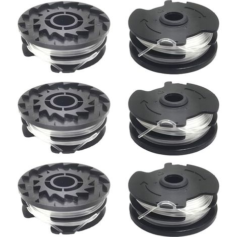 SHINING HOUSE Bobine de rechange pour débroussailleuse sans fil Parkside PRT 550 A1 - LIDL IAN 311404, PRT 550 A3, PRTA 20-Li B2 8,2 m 0,2 cm (6 bobines) (1/5)