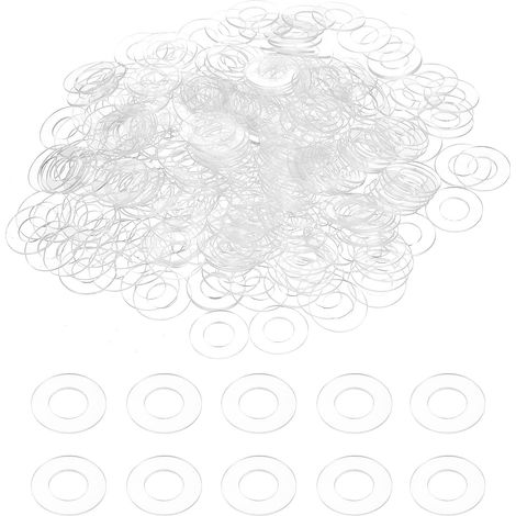 240 Pièces Rondelles Plates PVC Pour Tuyau D'Eau Transparent (1/5)