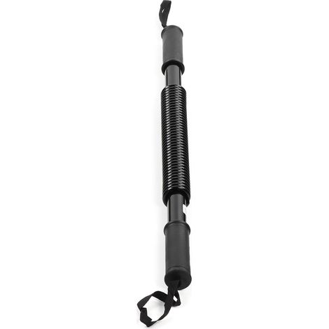 Bras extenseur à ressort 50KG noir - Appareil de musculation avant-bras, renforcement musculaire poitrine, équipement gym (1/5)