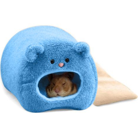 Nid Pour Petit Animal - Maison En Fleece Chaude Et Douce - Hammock Suspendue Avec Chaîne - Pour Hamster Nain Souris Rat Gerbille - 1 Pièce (1/5)