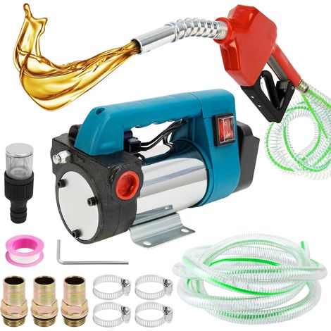 Pompe de Transfert Diesel sans Fil, Pompe de Transfert de Carburant Portable Compatible avec Batteria 18V, 45L/min, 300W, Auto-Amorçante, Pompe à Carburant Électrique (Sans Piles) (1/5)