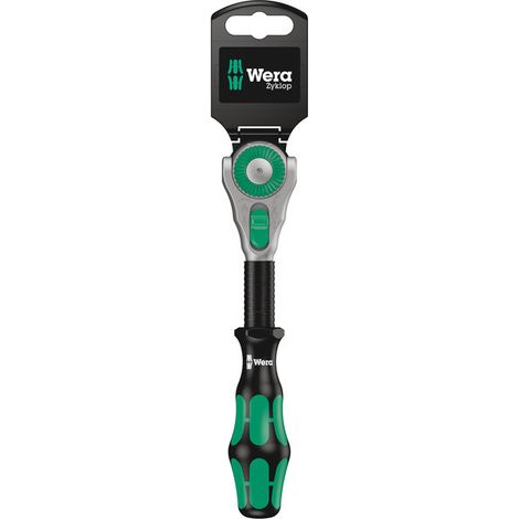 Schwenk- u.U.-Knarre Zyklop Speed 3/8 Zoll Z.72 L.199mm 2K-Griff WERA (1/5)