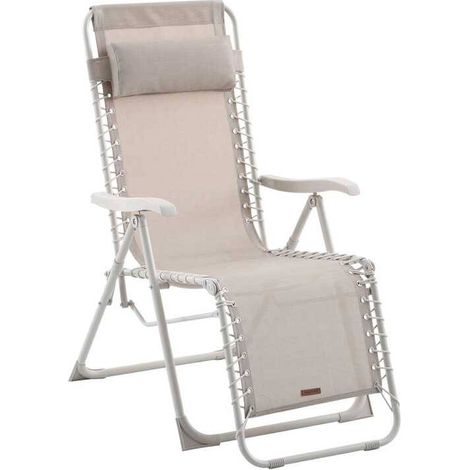 Poltrona da giardino silos in lino beige - Hespéride