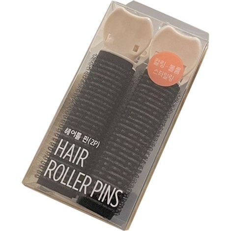 2 Pinces à Cheveux Naturelles Volumisantes, Clip Racine Fluffy pour Coiffage, Outil de Styling pour Femmes et Filles, Noir (1/4)