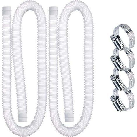 Tuyau d'aspiration pour piscine 39 pouces – 1,25 pouces diamètre – Polyéthylène flexible résistant aux UV – Compatible pompes 330/530/1000 GPH (1/5)