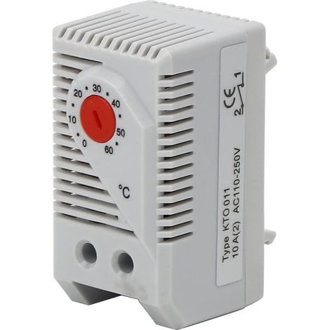 Thermostat Mécanique, 0-60°c Réglable Compact Normalement Ouvert Électrique Commutateur de Contrôleur Température Interrupteur Fermé Chauffage Filtre Ventilateur Équipement Refroidissement (KTO011) (1/5)