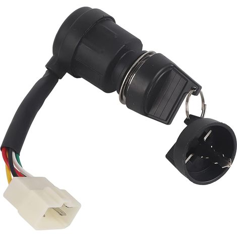 Contacteur d'Allumage Moto, Interrupteur de Démarrage 5 Fils 5 Broches pour Quad Scooter Kart (1/5)