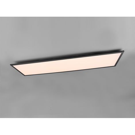 LED Deckenleuchte GAMMA Schwarz Panel mit Nachtlicht rechteckig, Breite 119cm (1/5)