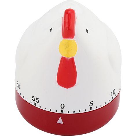 Minuteur de cuisine mécanique en forme de poulet, réveil et minuteur décoratif pour la maison (1/5)
