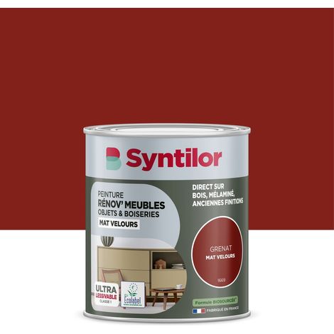 Pintura para renovación de muebles y objetos SYNTILOR, terciopelo granate, 0,25 L SYNTILOR (1/5)