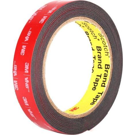 Ruban adhésif divers Ruban Adhésif Double Face Extra Fort VHB Ruban de montage, Étanche et Résistance Aux Hautes Températures 2 cm 5 m 1,1 mm d'épaisseur Ikodm (1/4)