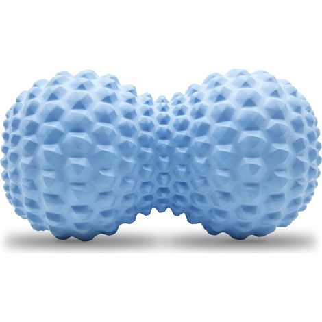 Set di 1 palla da massaggio a forma di arachide, doppio rullo da massaggio in stile palla da hockey per massaggio muscolare profondo, fisioterapia, rilascio della fascia, sollievo dai nodi muscolari e