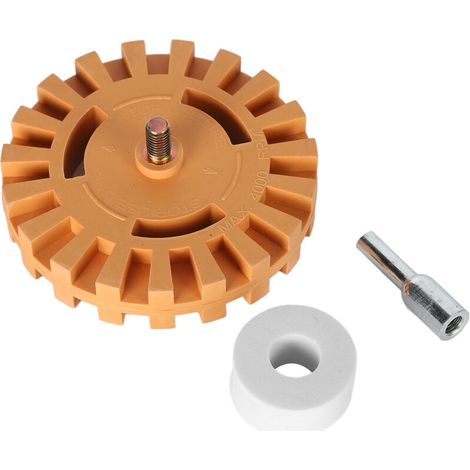 Roue gomme adhésive - Enlève autocollants et résidus sans effort (1/5)