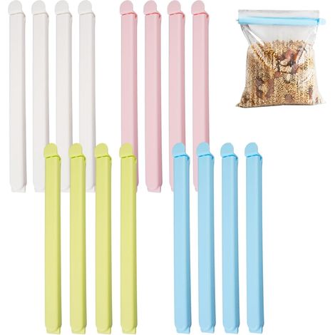 16 Pieces Food Bag Sealers, 20cm Food Closure Clips (1/5)