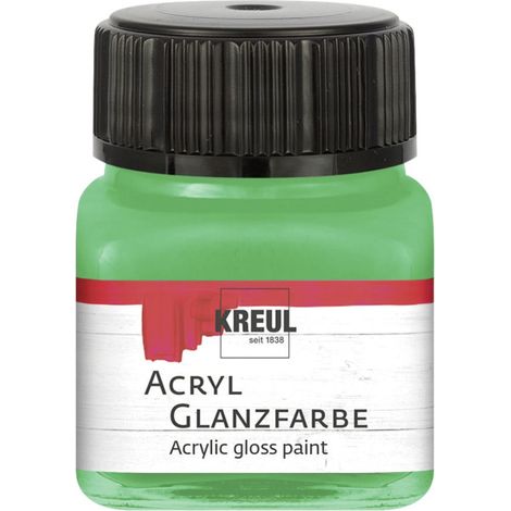 Kreul Acryl Glanzfarbe grün 20 ml Verzierfarbe