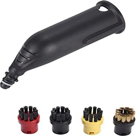 5 accessori di ricambio di alta qualità per pulitori a vapore, rimuovono le macchie ostinate, set di ugelli con spazzola in ottone resistente e nylon