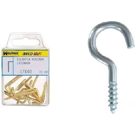 Hembrilla Abierta Zincada 16x30 mm. 22 unidades