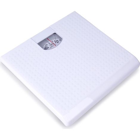 Pèse-personne mécanique blanc de 120 kg (1/5)