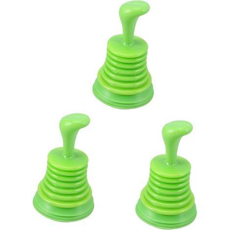 Limpiador de tuberías de pistón de 3 piezas con ventosa para tuberías