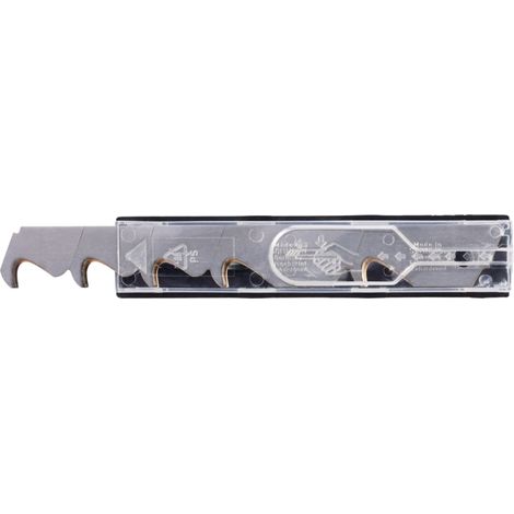 Abbrechhakenklinge L104,5xB17,7xS0,5mm TiN 3 Sollbruchstellen 10 St./Spender (1/4)