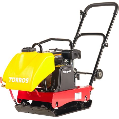 Compacteur à plaque vibrante 15,5 kN - Avec réservoir d'eau - Moteur essence 6,5ch - Plaque 55 x 42 cm Torros TPT1502W (1/5)