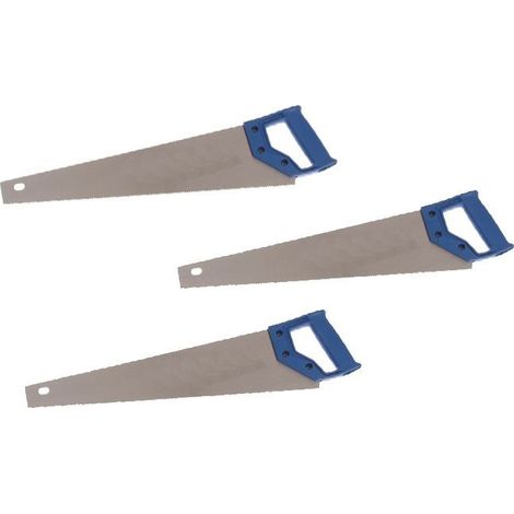 Pack of 3 Bahco 244 Hardpoint 20in 7tpi Handsaw 500mm BAH24420N 244-20-U7/8-HP
