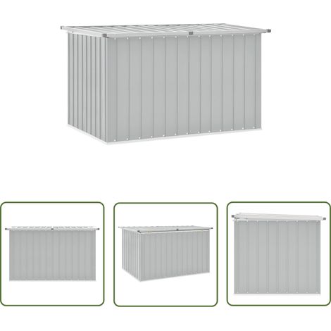 The Living Store Boîte de rangement de jardin Gris 149x99x93 cm - Boîte De Rangement Jardin - Coffre De Jardin - Rangement Exterieur - Meuble De Jardin - Coffre De Jardin Gris (1/5)