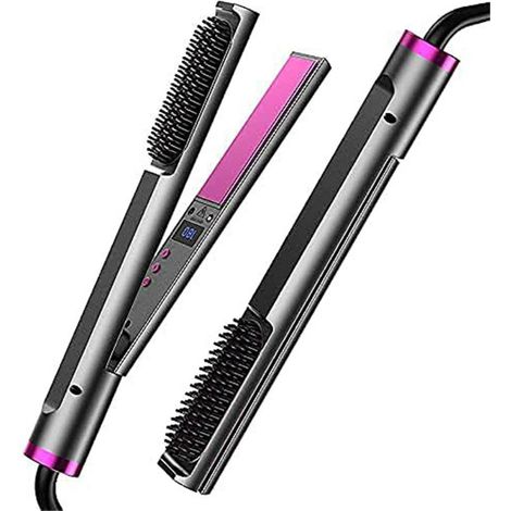 Linq - Spazzola Lisciante 3 In 1 Per Fare Capelli Lisci E Mossi Piastra In Ceramica Ptc - (1/5)