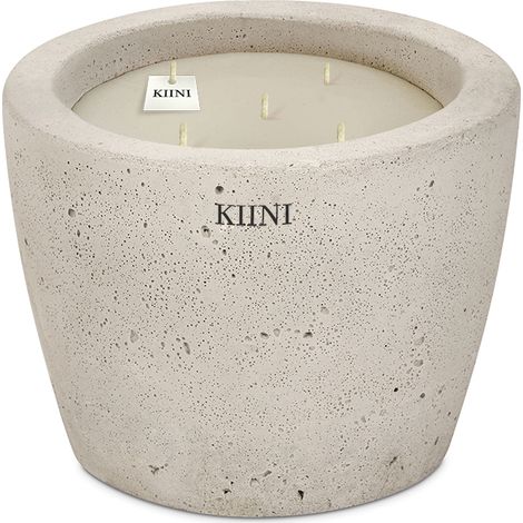 KIINI Betonkerze Sojawachs Modernes Design S Beige (1/3)