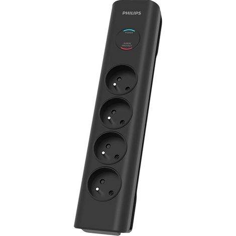 Philips SPN7040BA/60 limitador de tensión Negro 6 salidas AC 2 m (1/4)