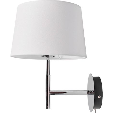 Lucande Lámpara de pared 'Dorothea' en Plateado Textura, Tela, Tejido, Seda