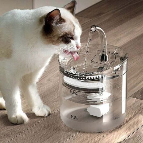 royaluxe -Distributeur d'eau pour animaux de compagnie filtre de circulation automatique distributeur d'eau pour chat distributeur d'eau intelligent pour animaux de compagnie chaton d'eau qui coule- (1/5)