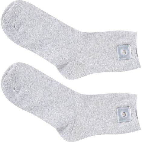 Leitfähige Massagesocken aus Silberfasern – Komfortable Elektrotherapie (beidseitig aus PU-Leder)