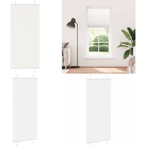 vidaXL Plissee Weiß 100x200 cm Stoffbreite 99,4 cm Polyester (1/5)