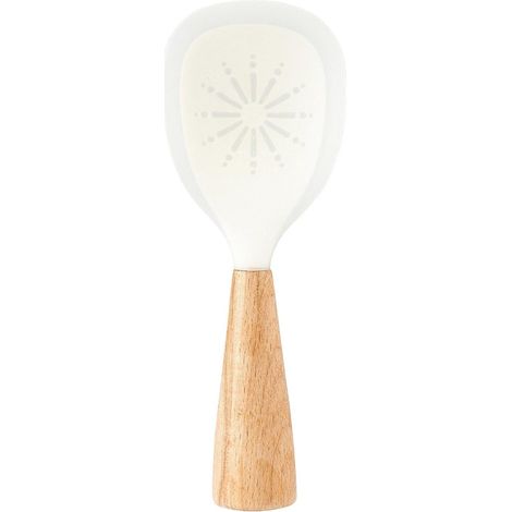 Cuillère à riz pour cuiseur à riz - Cuillère à riz en silicone sur pied Spatule à riz résistante à la chaleur et de qualité