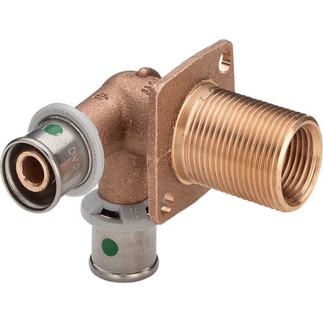 Viega Sanfix P Doppelwanddurchführung mit SC-Contur 2132.4, d. 16mm x Rp 1/2" x 25mm, Rotguss (1/2)