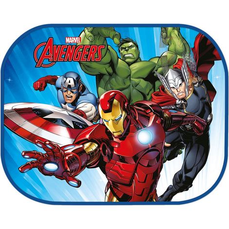 Coppia tendine laterali auto Marvel Avengers 44x35cm parasole (1/5)