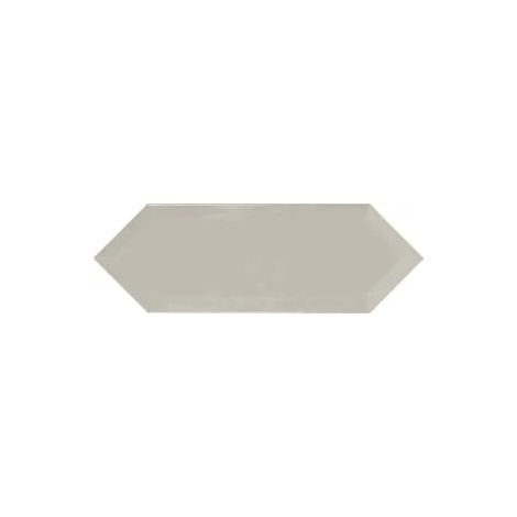 Carrelage hexagonal Plato 10x30 cm Gris Brillant (1/2)