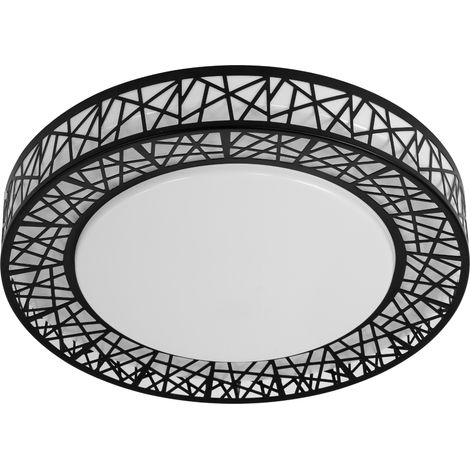 Plafonnier LED noir rond Ø29 18W 4000K Clara Polux (1/5)