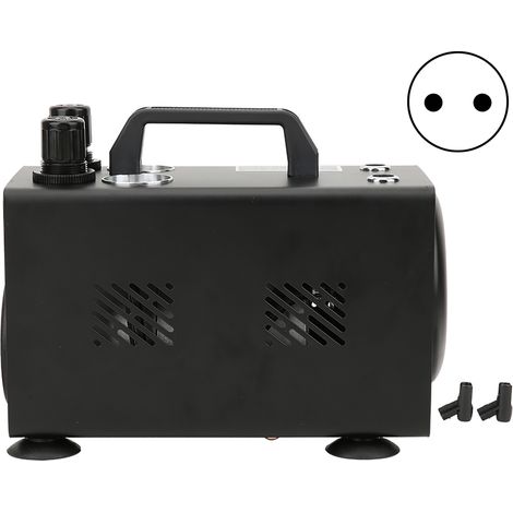 Compresseur d'air portatif monocylindre à piston, pulvérisation 1/6CV, filetage externe G1/8in, aérographe électrique à pression, prise UE 220-240V (1/5)