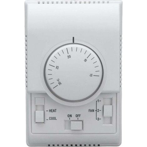 Thermostat de Climatisation Centrale, Interrupteur de Thermostat ABS à 2 Voies, Interrupteur de Commande Mécanique, Climatiseur 110-220V (1/4)