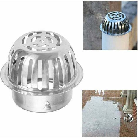 Protectores de canalones - Protector de hojas para canalones - Protector de hojas de acero inoxidable para canalones - 100 mm - Protector de hojas - Avoid obstructions (1/4)