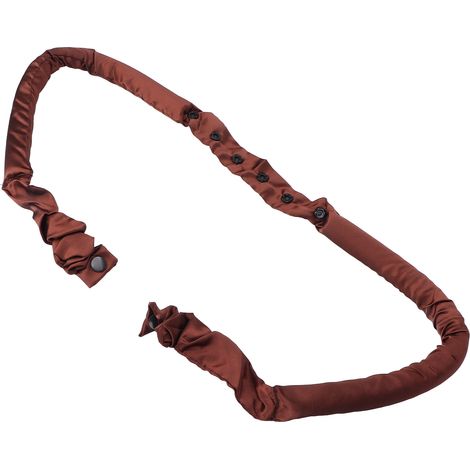 Bandeau pour bigoudis sans chaleur en mousse EVA et coton doux, idéal pour la nuit et pour réaliser des boucles soi-même (marron) (1/5)