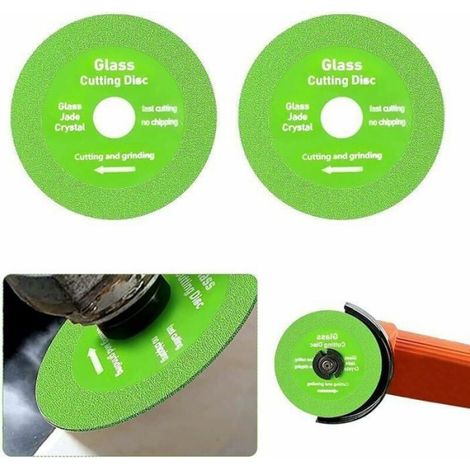 2 Pièces Disque de coupe, lame fine, meule tronçonneuse, verre carrelage marbre (1/4)
